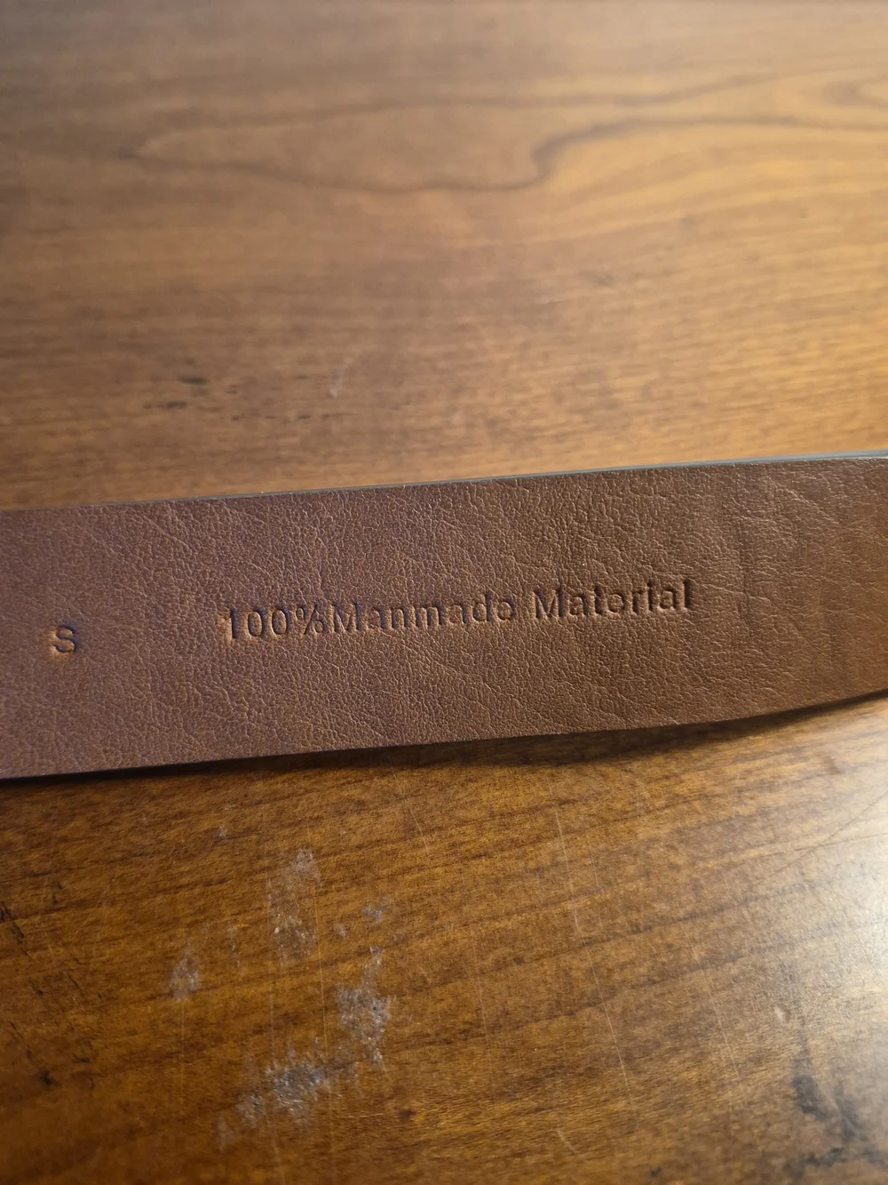 Relic Brown Leather Belt with Decorative Silver Buckle
